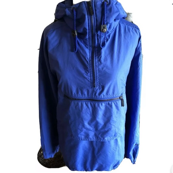 Vtg. HEAD Parka Anorak ‘90’s 1/2 Zip One Size SML Layer Blue Hood Gorpcore - Picture 6 of 7